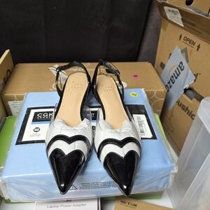 a new day Black and White Heels